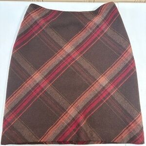 Talbots Womens Wool blend A-Line Skirt sir 6